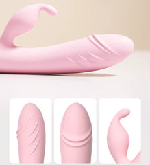 Lilo 360 Degree Rotation Super Big Ears Dildo Rabbit G Spot 10 Vibrating Rotating Pink Rabbit Vibrator