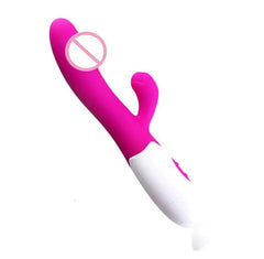 G-Spot Vagina Clitoral Stimulation Sex Toy Blue Purple USB Rechargeable Dildo Rabbit Vibrator for Women