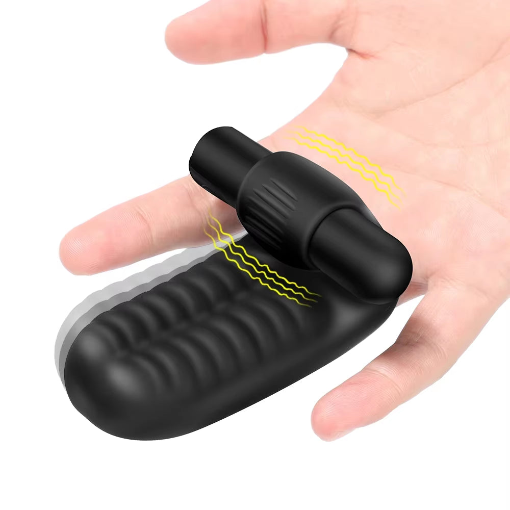 USB Charging 10 Vibration Vibrating Sleeve Vagina G Spot Clitoral Massager Couple Flirting Lesbian Woman Finger Vibrators