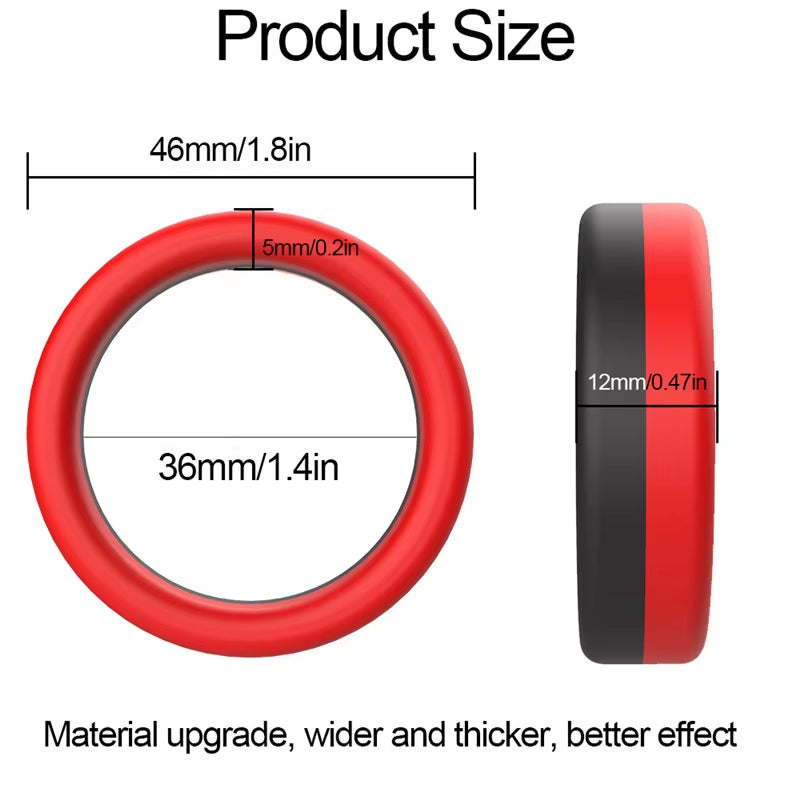 Diameter 35Mm Delay Premature Ejaculation Glow in Dark Silicone Penis Ring Cock Ring for Men