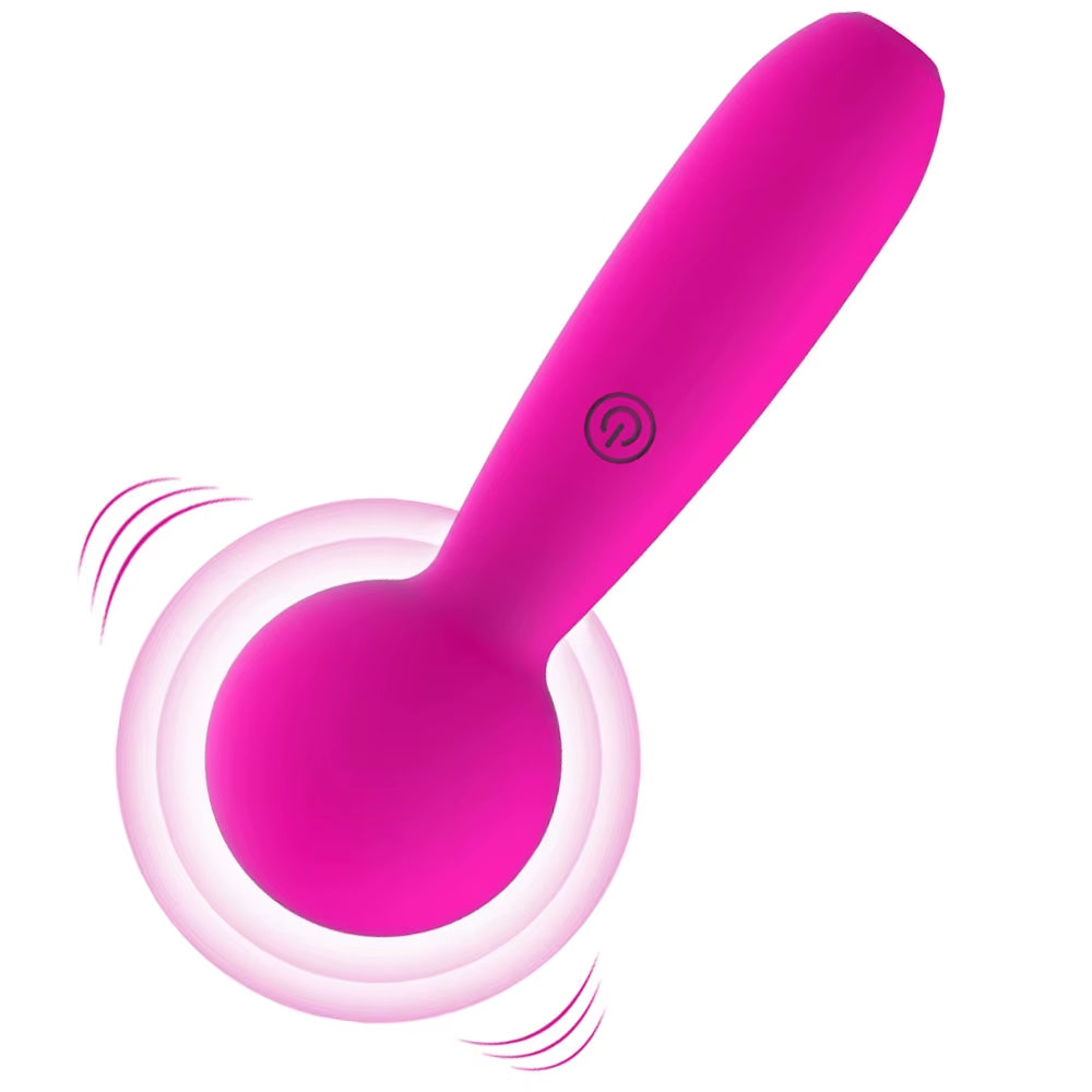 Seskfun 10-Frequency Mini Vibrator Microphone Sex Toys Clitoris Stimulation for Men and Women Rechargeable Wand Massager