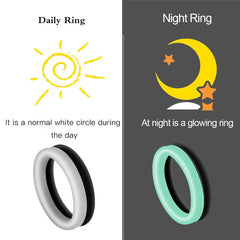 Diameter 35Mm Delay Premature Ejaculation Glow in Dark Silicone Penis Ring Cock Ring for Men