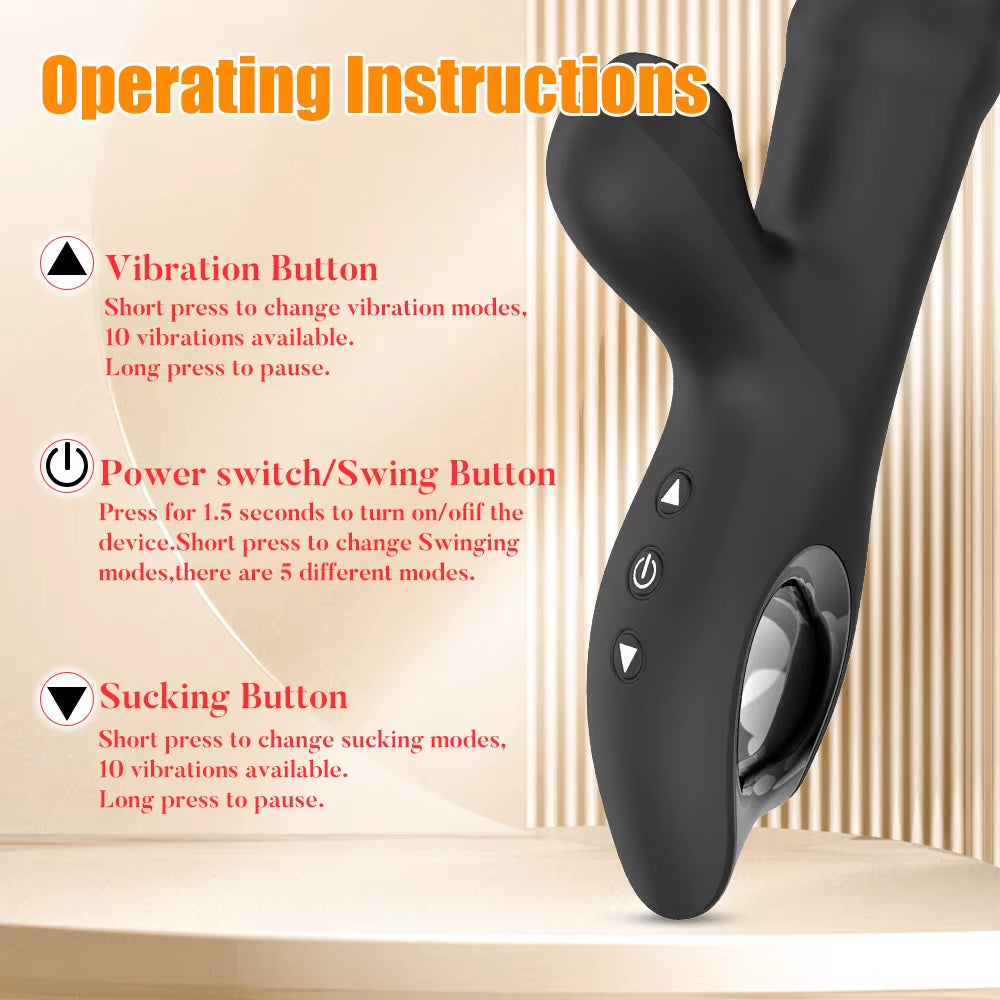 Seksfun 2 in 1 Wand G Spot Massager Masturbator Clitoral Stimulator Vibrator Adult Sex Toys for Men Adult Women Couples