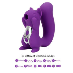 USB Rechargeable Mini Suction Sex Toy Nipple Clitoris G Spot Stimulator Sucking Squirrel Dildo Vibrator 
