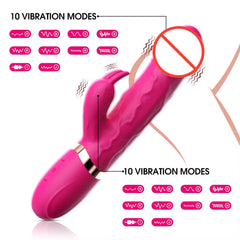 Juguete Sexual Rechargeable Large Sex Rabbit Vibrator Clitoral Massage G Spot Realistic Dildo Vibrator