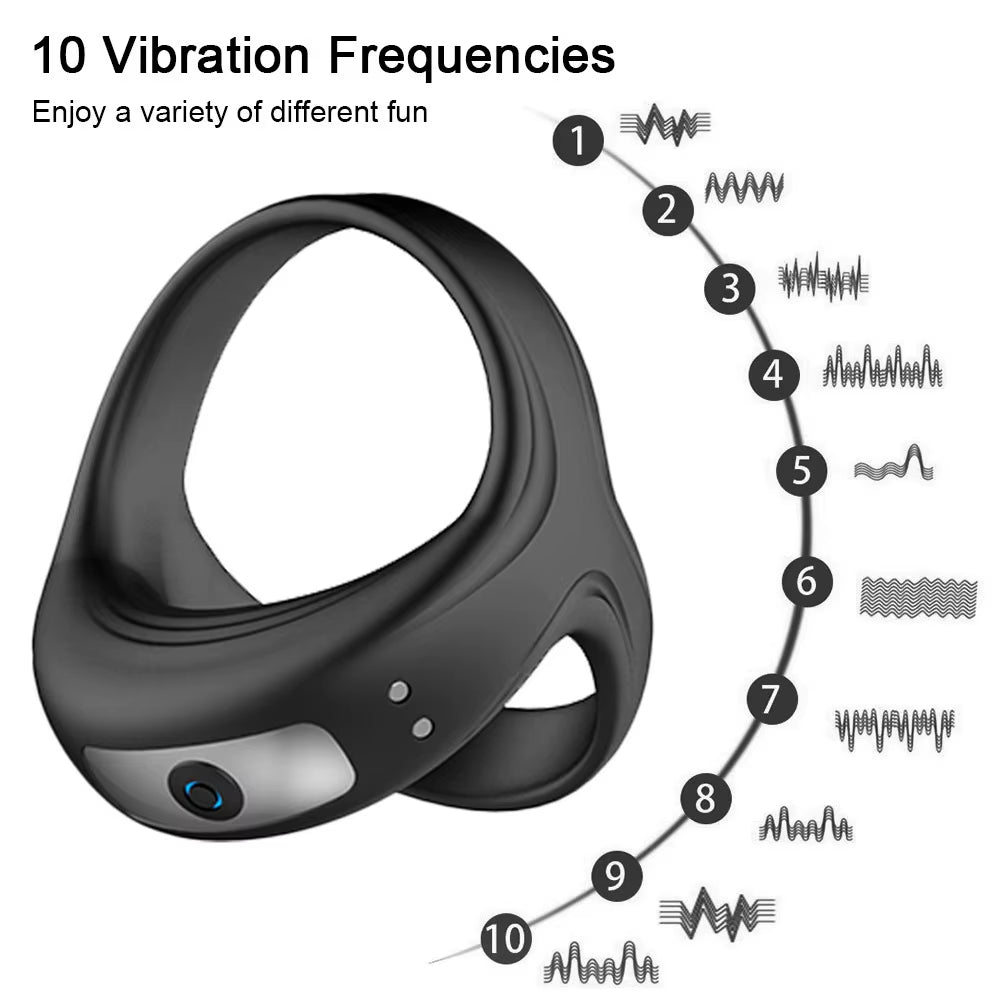 USB Rechargeable Male Silicone Delay Ring Triple Cross Locking Sperm Cock Ring with Soft Feature Newly Designed