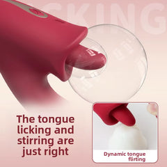 Modern Style Point Vibrator Adult Sex Toy for Female Masturbation Tongue Licking Massage Stick