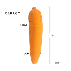 Battery Operated Vibrator Massager Mini AV Wand Vibrating Dildo Eggplant Sex Toy Fruit Vegetables Vibrator Masturbation Women