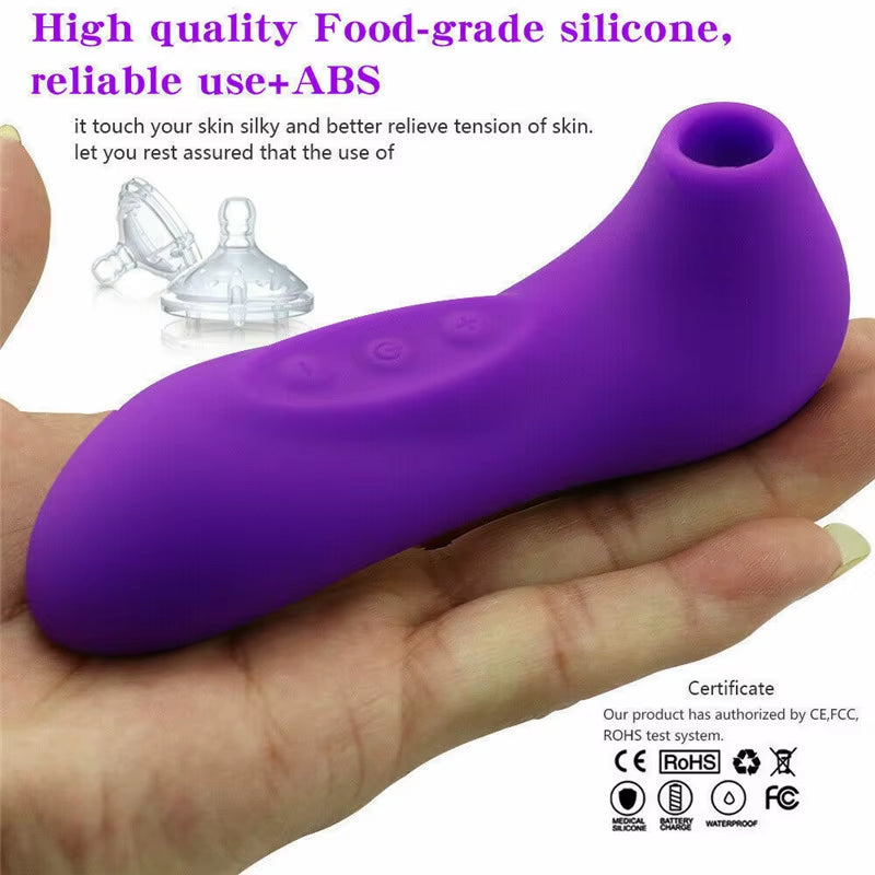Nipple Clitoral Suction Stimulation Massager Mini Oral Sucking Vibrator Sex Toy