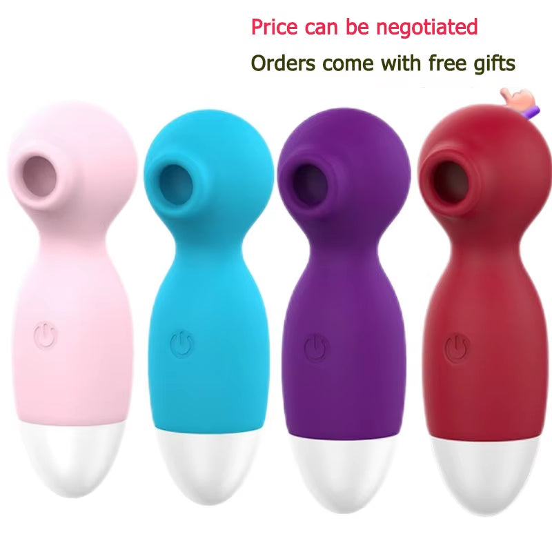Hot Selling 7 Frequency Small Oral Sucking Vaccum Pulse Breast Massage Vibrating Women Portable Mini Vibrator Sex Toys for Fun