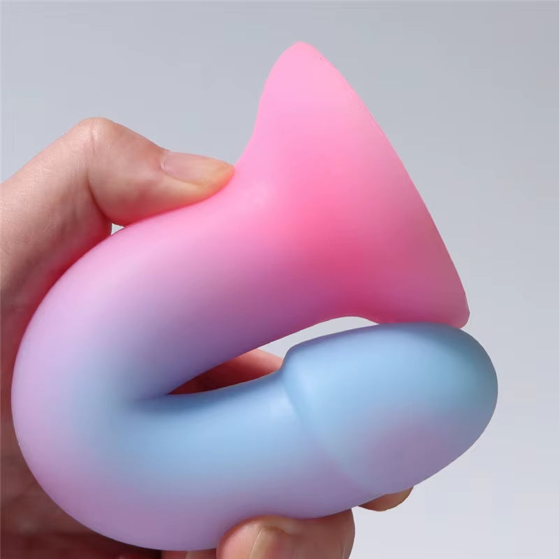 7 Inch High Quality Liquid Silicon Fantasy Color Soft Dildo Vaginal Massage Orgasm Jelly Dildos for Women