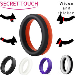 Diameter 35Mm Delay Premature Ejaculation Glow in Dark Silicone Penis Ring Cock Ring for Men
