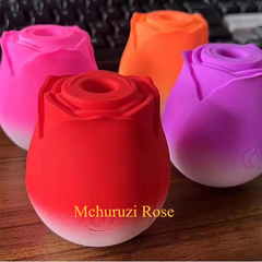 Mchuruzi Rose Vibrator Sucking Toy Nipple and Massager Clitoris Vibrating Egg Stimulator