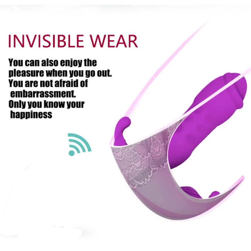 Wearable Telescopic Anal Dildo Massager Prostate Thruster Vibrator with App Remote Vibrating Butt Plug for Men and Women