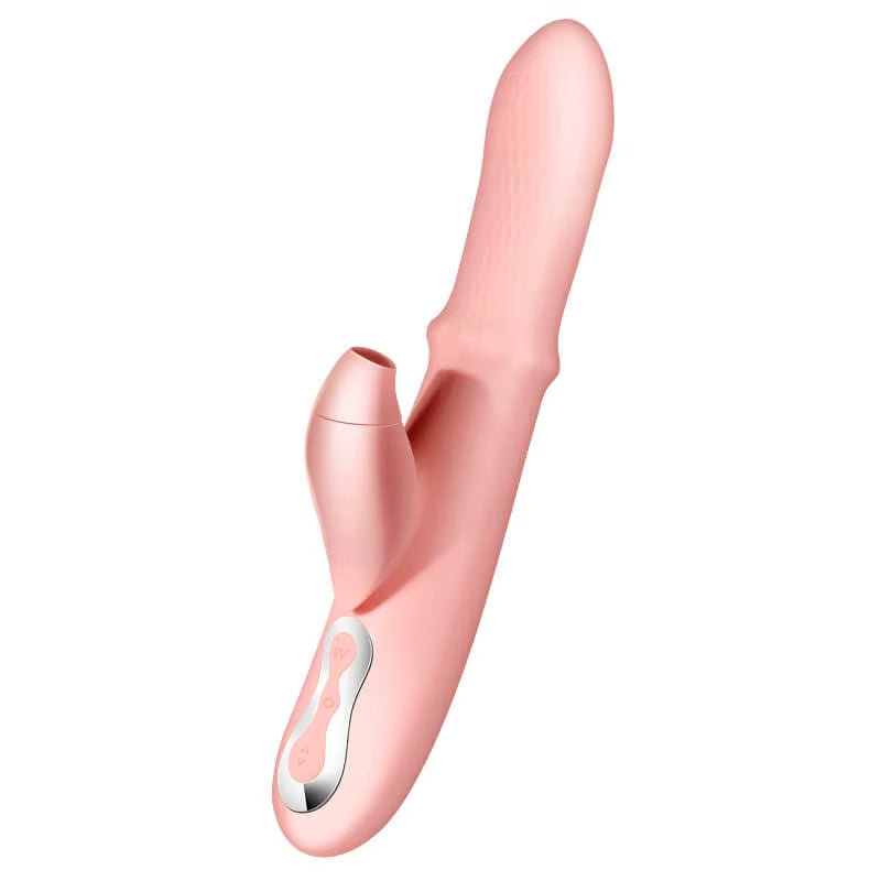 Automatic Telescopic Dildo Vibrating Vaginal Massage Rod G-Point Suction Vibrator Adult Sex Toy