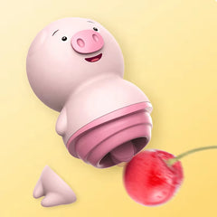 Cute Pet Little Pig Vibrador Battery Mini Tongue Licking Vibrator Jump Egg Sex Toy
