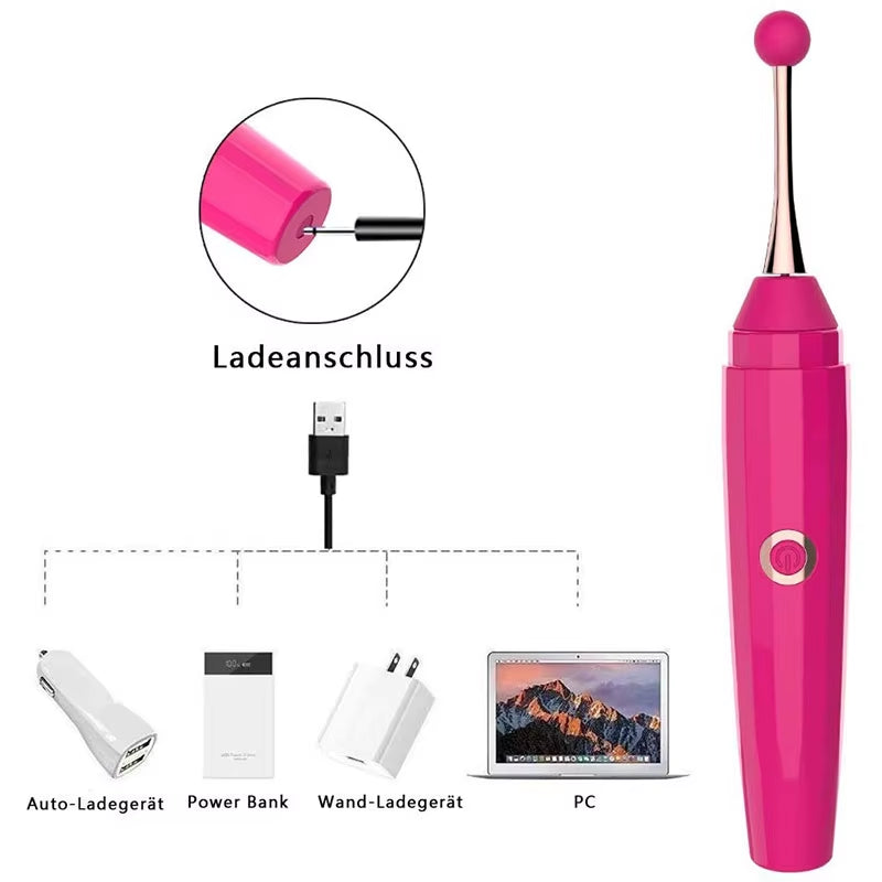 G Spot Clitoris Massage Usb Small Wand Vibrator Pen Shape 10 Vibration Nipple Stimulation Sex Toys Pen Vibrator