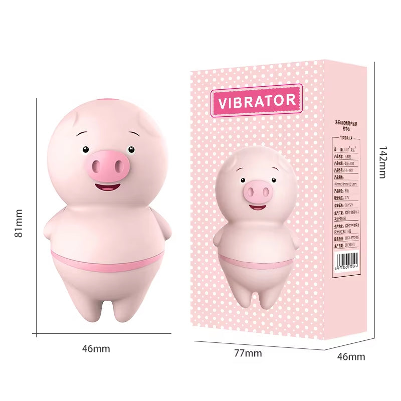 Cute Pet Little Pig Vibrador Battery Mini Tongue Licking Vibrator Jump Egg Sex Toy