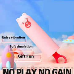 Heating Vibrating Dildo G Spot Massage Masturbation Sex Teddy Bear Vibrator for Women Adult