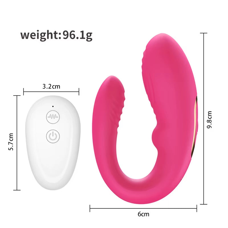Clitoris Stimulation G Spot Vagina U Shape Sex Toys Invisible Wearable Remote Control Best Vibrator for Couple