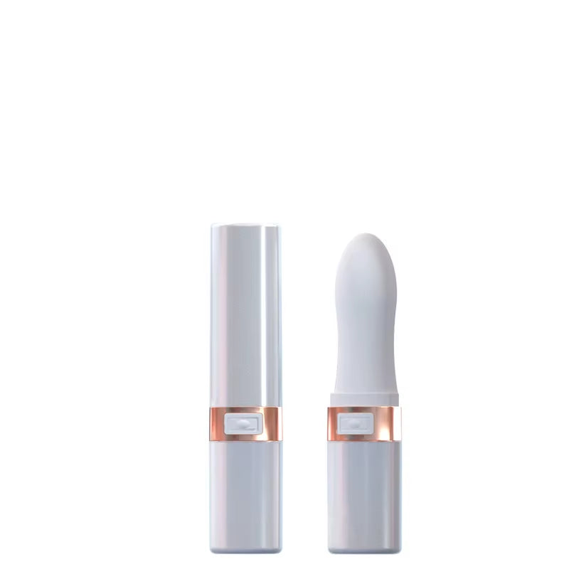 Rechargeable Hidden Discreet G Spot Clitoral Stimulation Pink Mini Lipstick Vibrator Wand Massage for Women Sex Toy