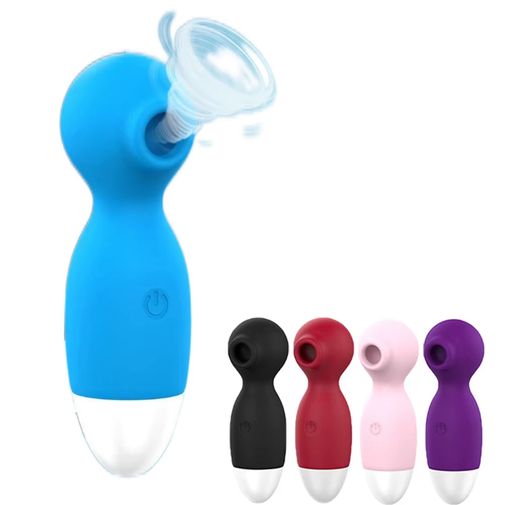 Hot Selling 7 Frequency Small Oral Sucking Vaccum Pulse Breast Massage Vibrating Women Portable Mini Vibrator Sex Toys for Fun