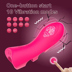 Rechargeable 10 Speed Vibrating Sex Massage Couple Sexual Tools G Spot Vibrator Finger Sex Toys for Men and Women