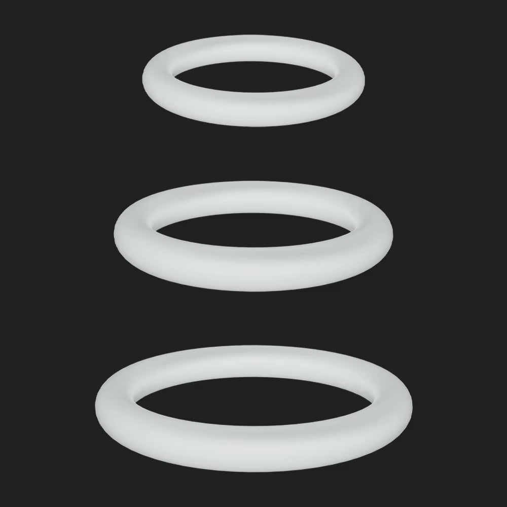 Delay Men Produtos Sexshop Luminous Cock Ring Glow in the Dark Silicone 3 Sizes Cock Ring Set