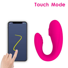 Rechargeable Clit Sucking G-Spot U Shaped Vibrator Dildo App Wireless Remote Control Wearable Couple Vibrator