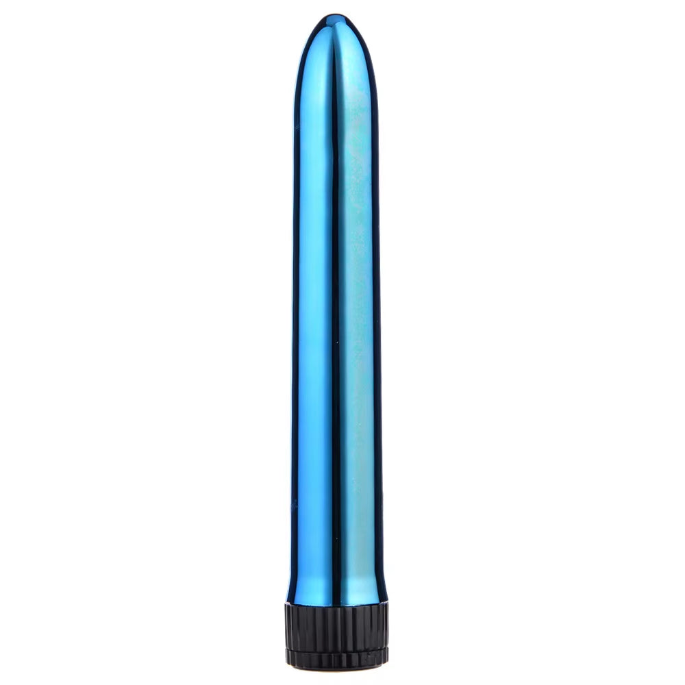 Battery Purple Long Bullet Vibrating Anus G Spot Vaginal Simulation Anal Toy 7 Inch Bullet Vibrator