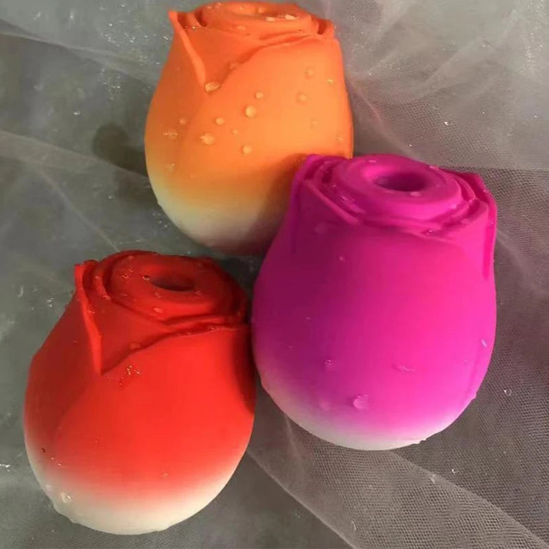 Mchuruzi Rose Vibrator Sucking Toy Nipple and Massager Clitoris Vibrating Egg Stimulator