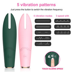 USB Soft Silicone Vibtador Juguete Sexual G Spot Strong Tongue Stimulation Vibrating Nipple Clamps Wand Sex Toy