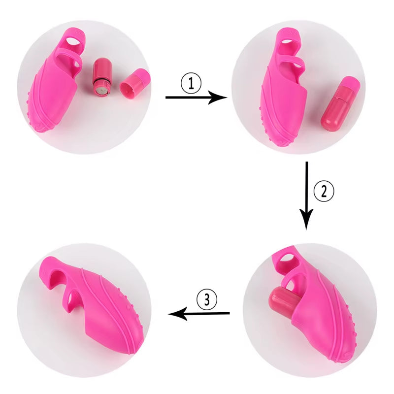 Portable Mini Egg Finger Vibrator Vaginal Clitoral Stimulation G Spot Dancer Vibrating Fingering Mini Sex Toy