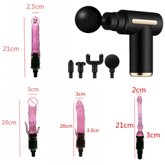 Electronic Massage Gun Handheld Deep Tissue Percussion Muscle Massage Gun Muscle Stimulator Vibrator Massage Gun Sex Toys Dildo
