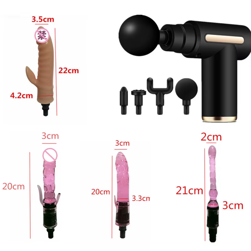 Electronic Massage Gun Handheld Deep Tissue Percussion Muscle Massage Gun Muscle Stimulator Vibrator Massage Gun Sex Toys Dildo