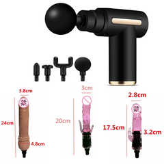 Electronic Massage Gun Handheld Deep Tissue Percussion Muscle Massage Gun Muscle Stimulator Vibrator Massage Gun Sex Toys Dildo
