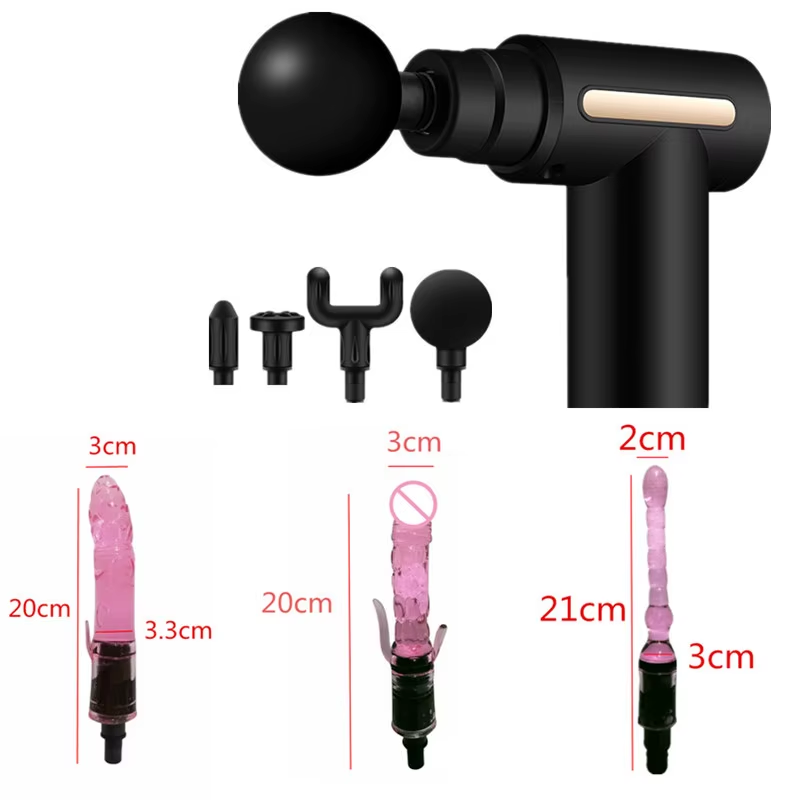 Electronic Massage Gun Handheld Deep Tissue Percussion Muscle Massage Gun Muscle Stimulator Vibrator Massage Gun Sex Toys Dildo