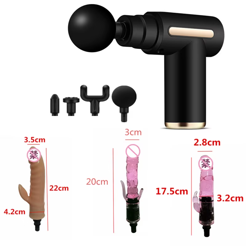 Electronic Massage Gun Handheld Deep Tissue Percussion Muscle Massage Gun Muscle Stimulator Vibrator Massage Gun Sex Toys Dildo