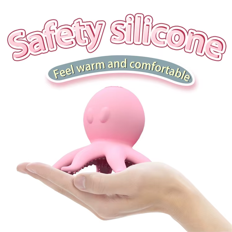 Mini Octopus Head Shaped G Spot Clitoral Stimulator Nipple Body Massage Sucker Vibrator Sex Toys
