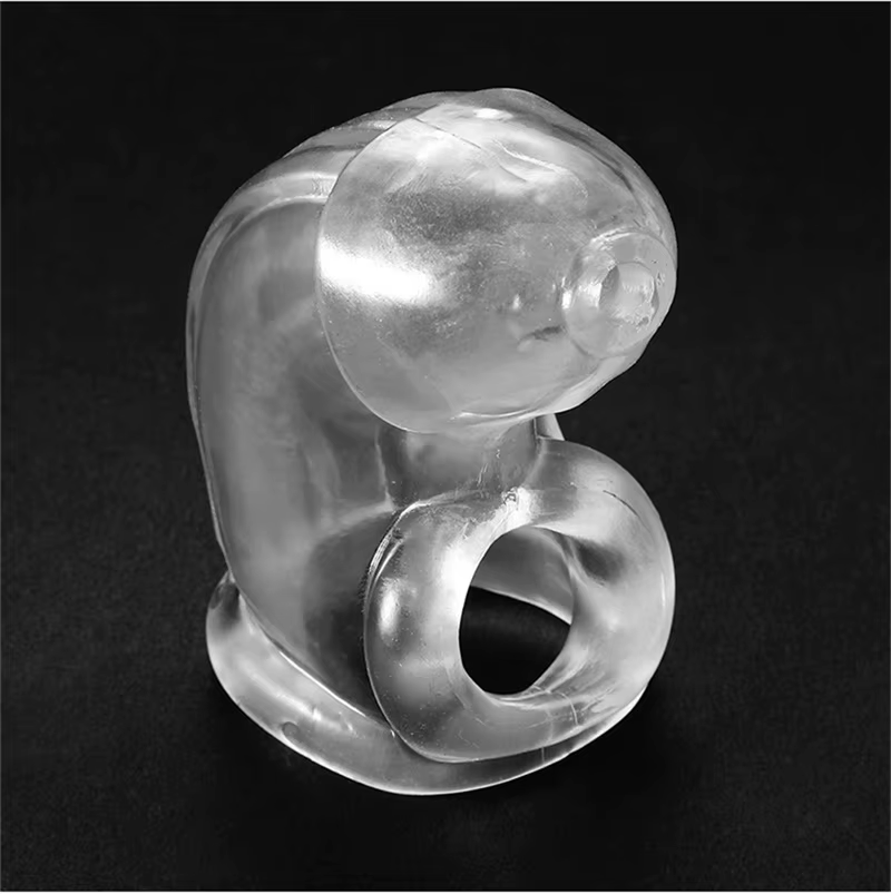 Soft Silicone Chastity Cage Male Chastity Device Sex Toy for Men Cock Cage