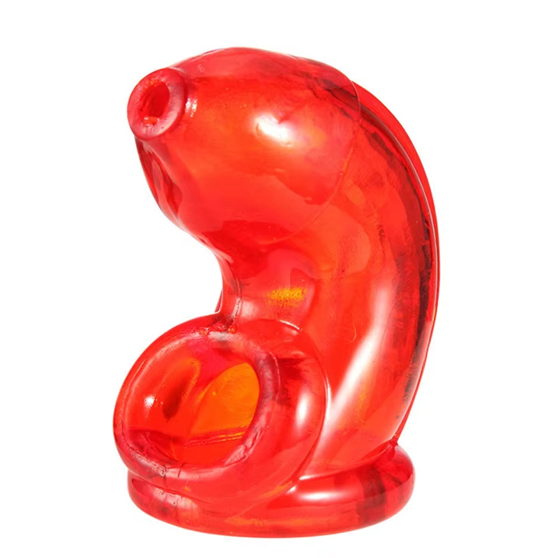 Soft Silicone Chastity Cage Male Chastity Device Sex Toy for Men Cock Cage