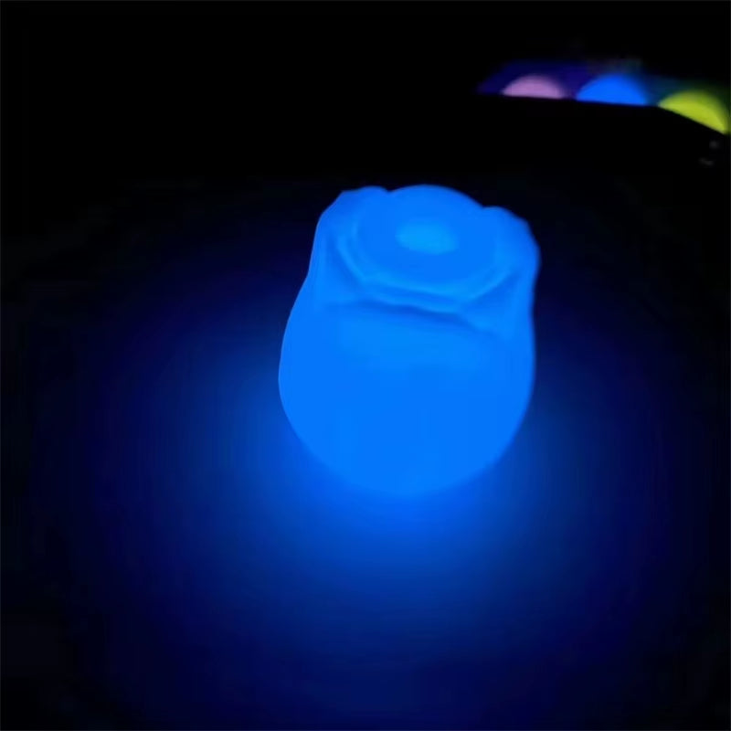 Glowing Rose Vibrator for Women Wholesale Hot Selling Mini Rose Clitoral Sucking Vibrator Glow in the Dark Rose Sex Toy