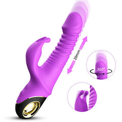 360 Rotating Double Thrusting Dildo 9 Speed Anus Clitoris Simulation Prostate Massage Adult Sex Toy G Spot Rabbit Dildo Vibrator