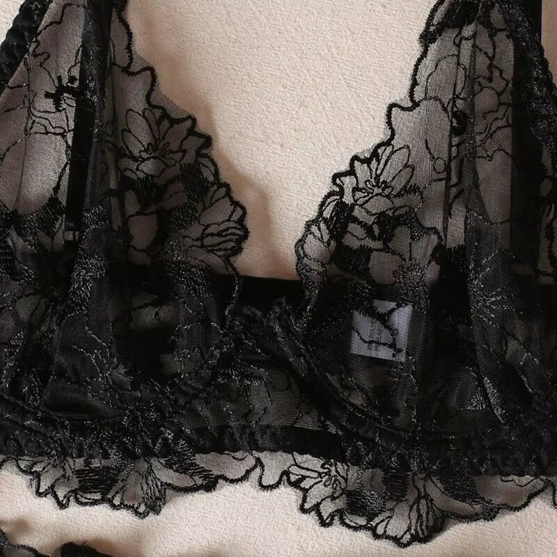 Factory Outlet Mesh Sheer Valentines Lingerie Sexy Embroidered Sexy Skirt Lingerie Women High Quality Ladies Sexy Underwear Sets