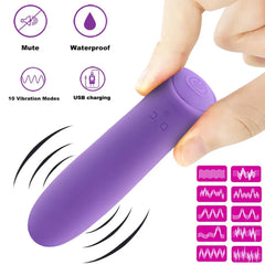 Bullet Sex Toy G-Spot Clit Stimulate Lipstick Av Vibrator Female Masturbation Tool