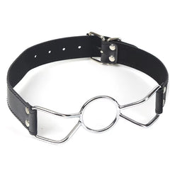 SM Sex Toys Adult Collar Forced Mouth Opening Iron Ring Deep Throat Mouth Plug Alternative Sex Props BDSM