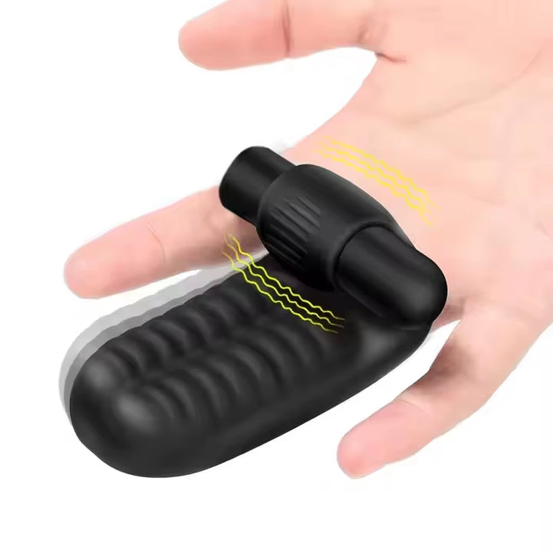USB Charging 10 Vibration Vibrating Sleeve Vagina G Spot Clitoral Massager Couple Flirting Lesbian Woman Finger Vibrators