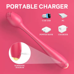 Modern Hypoallergenic Platinum-Cured Silicone Vibrator Cheap Flowers Massager with Whisper Mode Technology
