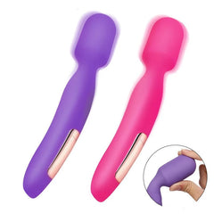 Rechargeable Soft Silicone G Spot Vaginal Stimulation Magic AV Massage Stick Vibrator Wand Sex Toys