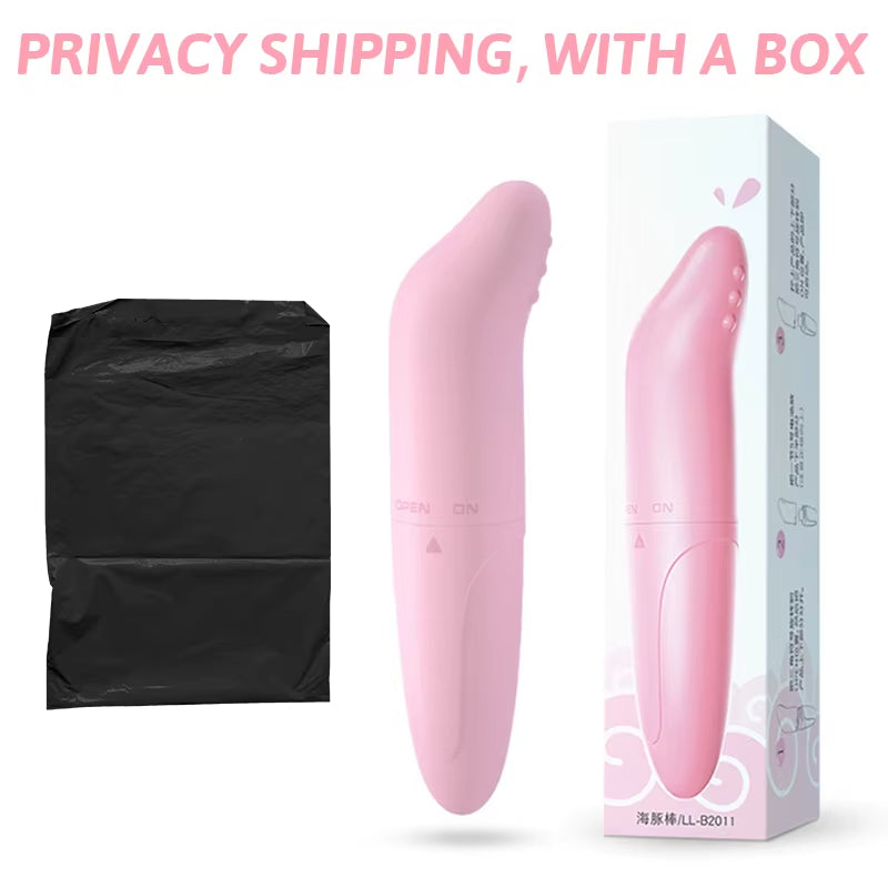 Female Sex Masturbation Dolphin Egg Skipping Adult Sex Products Massage Stick Mini Vibrator